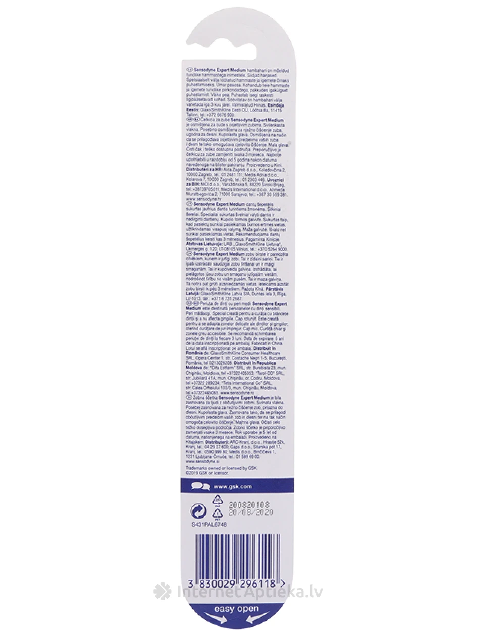 Зубная щетка Sensodyne Multi Care medium, 1 шт. | internetaptieka.lv