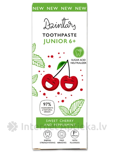 Dzintars Zobu pasta bērniem 6+, 50 ml | internetaptieka.lv