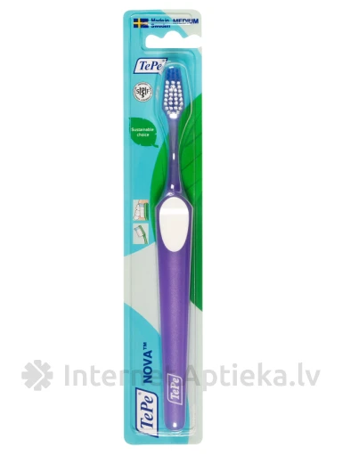 TePe Nova Medium Sustainable zobu birste | internetaptieka.lv