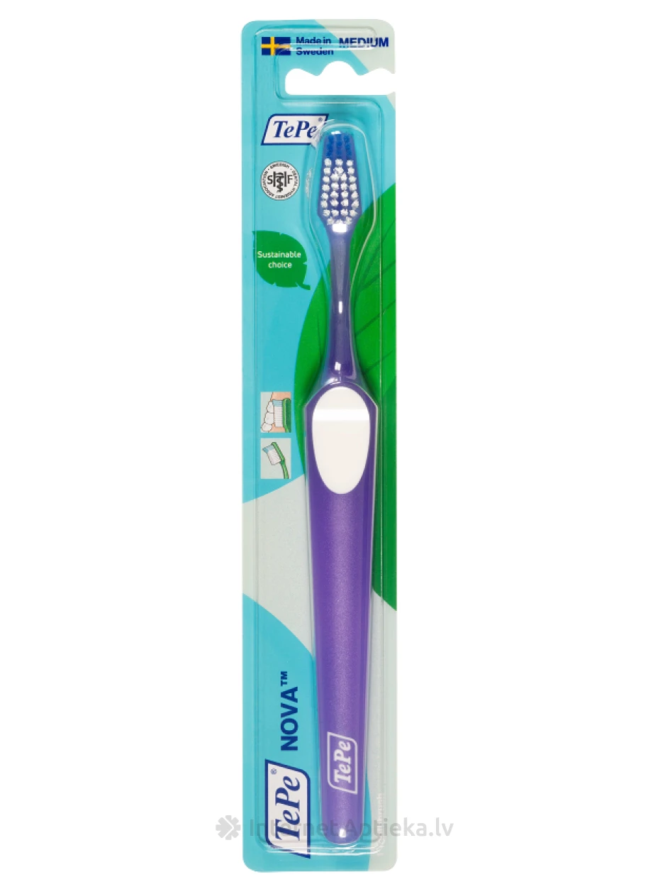 TePe Nova Medium Sustainable zobu birste | internetaptieka.lv