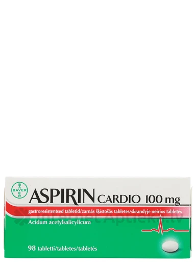 Aspirin Cardio 100 mg (aspiriin) | internetaptieka.lv