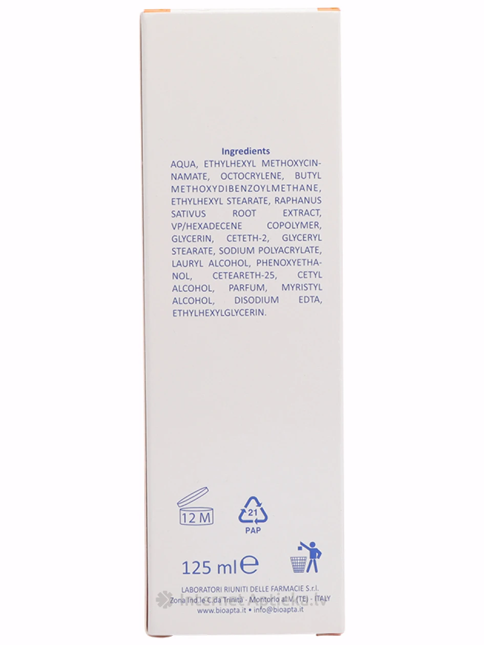 Bioapta Aptasol 20+ saules aizsardzības pieniņš, 125 ml | internetaptieka.lv