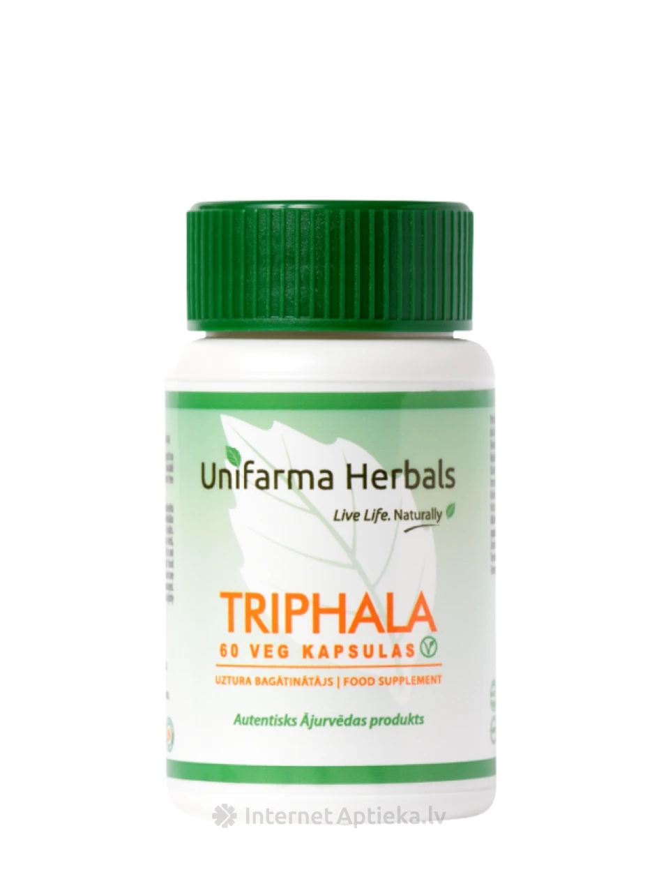 Unifarma Herbals Triphala veg kapsulas, 60 gb. | internetaptieka.lv