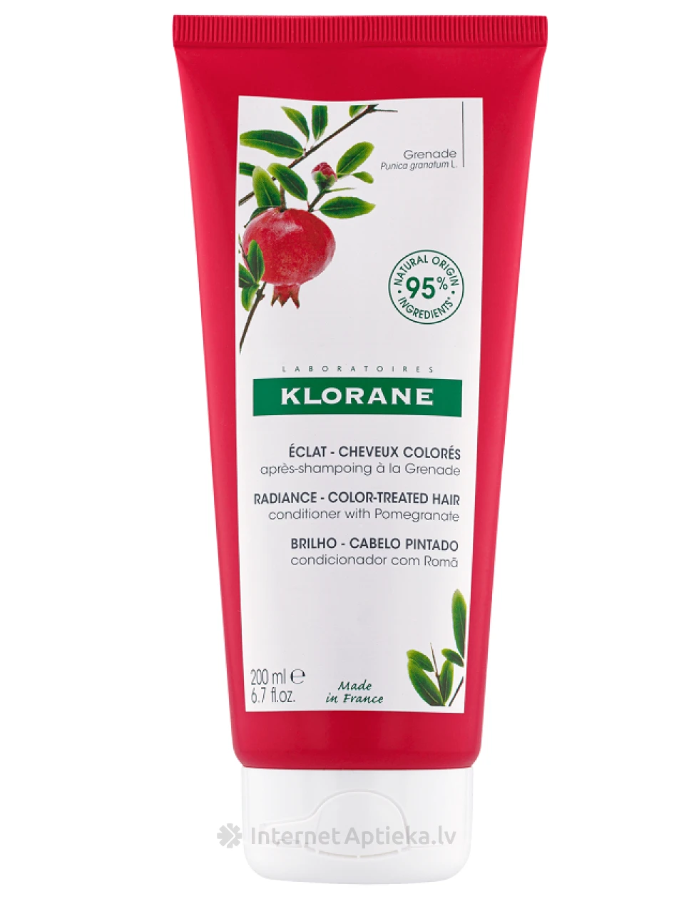 KLORANE кондиционер с экстрактом граната, 200 МЛ | internetaptieka.lv