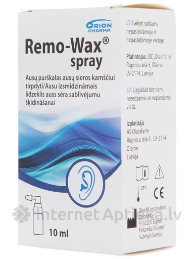 Ушной спрей Remo-Wax, 10 мл | internetaptieka.lv
