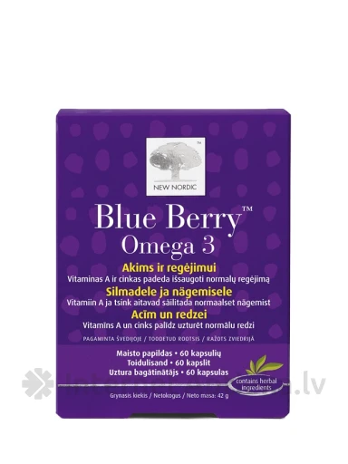 Blue Berry Omega-3, 60 kapsulas | internetaptieka.lv