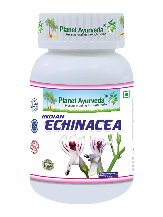 Planet Ayurveda Indijas ehinācija kapsulas, 60 gab.