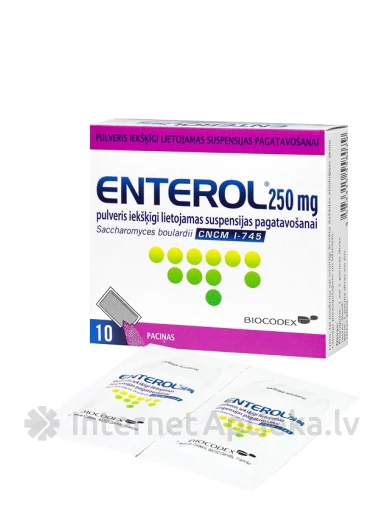 Enterol 250 mg Порошок, 10 пачек | internetaptieka.lv