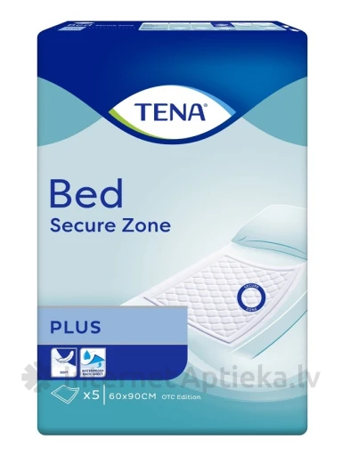 TENA Bed plus пеленки 60x90cm, 5 шт. | internetaptieka.lv