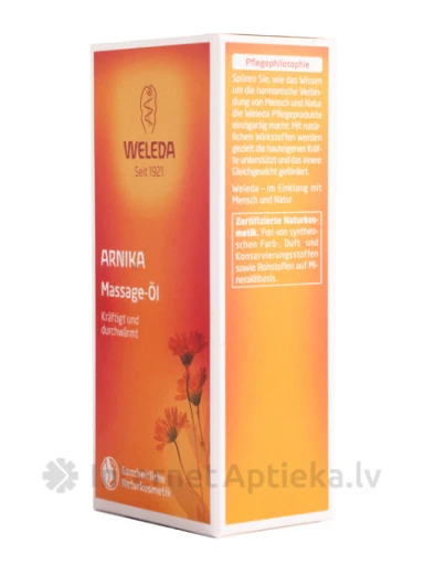 Weleda Masāžas eļļa ar arniku, 50 ml | internetaptieka.lv