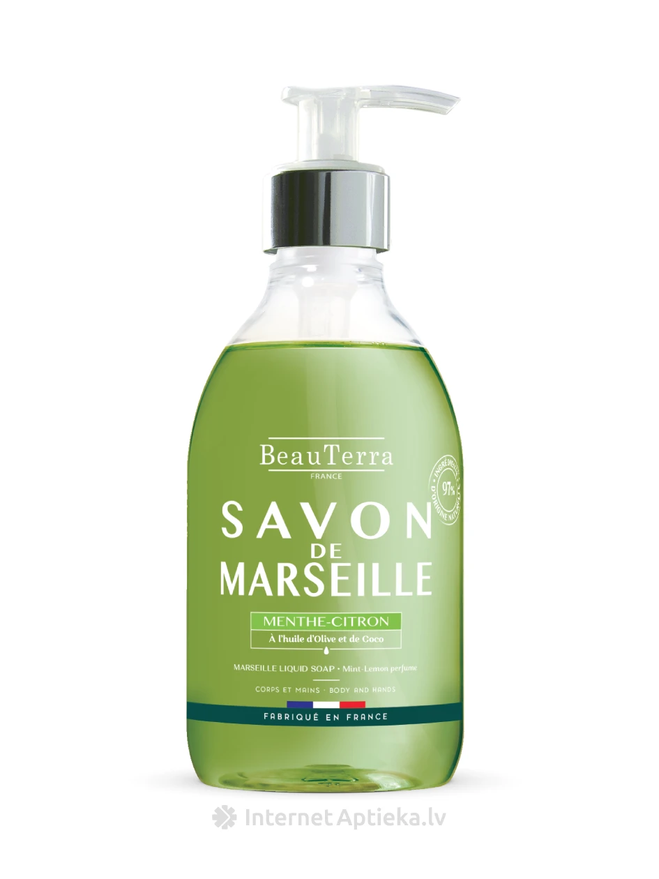 BeauTerra Mint-Lemon Marseille vedelseep | internetaptieka.lv