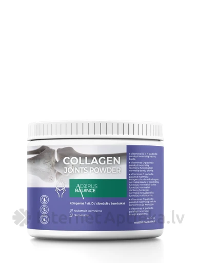 Acorus Balance Collagen Joints kolagēna pulveris, 400 g | internetaptieka.lv