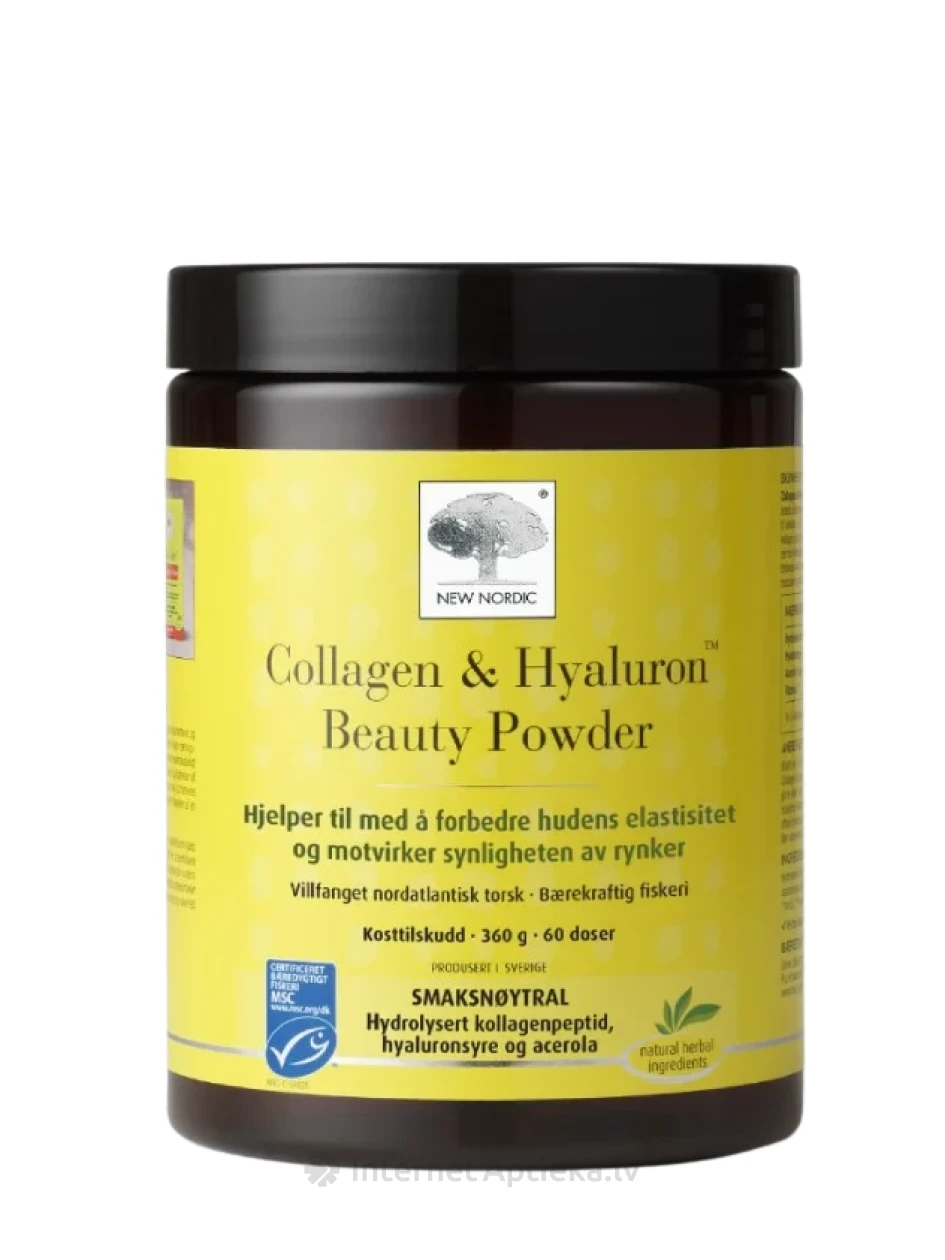 New Nordic Collagen&Hyaluron Beauty pulber, 360 g | internetaptieka.lv