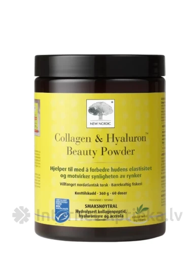 New Nordic Collagen&Hyaluron Beauty pulveris, 360 g | internetaptieka.lv