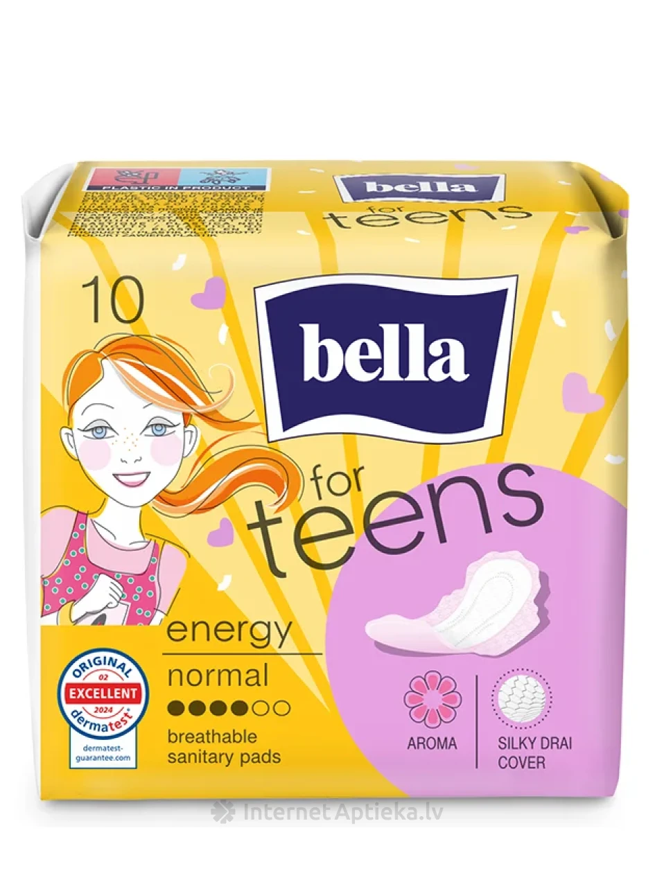 BELLA FOR TEENS Ultra Energy hügieenisidemed, 10 tk. | internetaptieka.lv