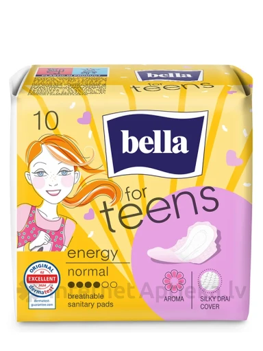 BELLA FOR TEENS Ultra Energy hügieenisidemed, 10 tk. | internetaptieka.lv
