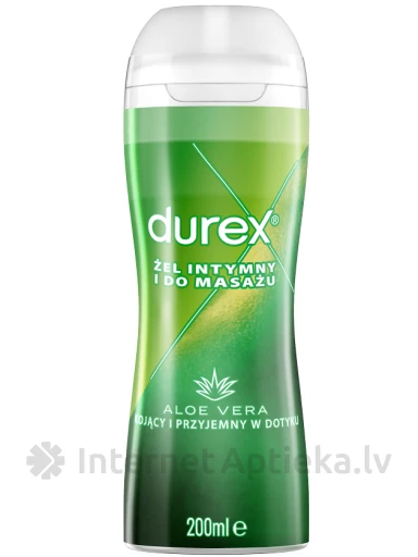 Durex Massage Lube ALOE VERA soothing nomierinošs masāžas un intīmais gels, 200 ml | internetaptieka.lv