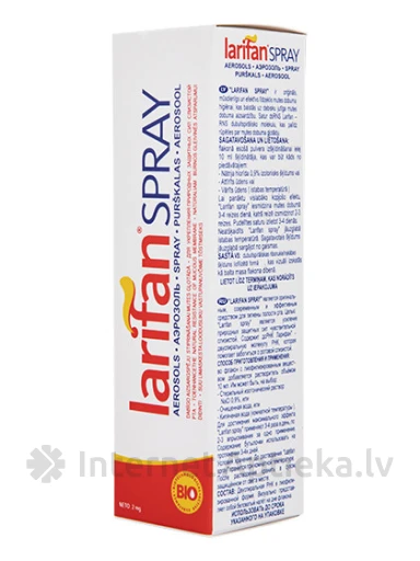 Larifan Spray aerosols, 10 ml | internetaptieka.lv