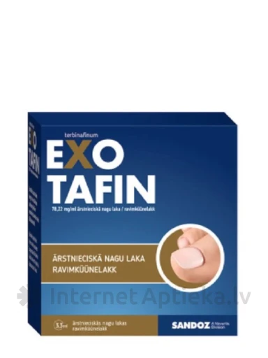 EXOTAFIN 78,22 mg/ml ravitoimega küünelakk, 3,3 ml | internetaptieka.lv