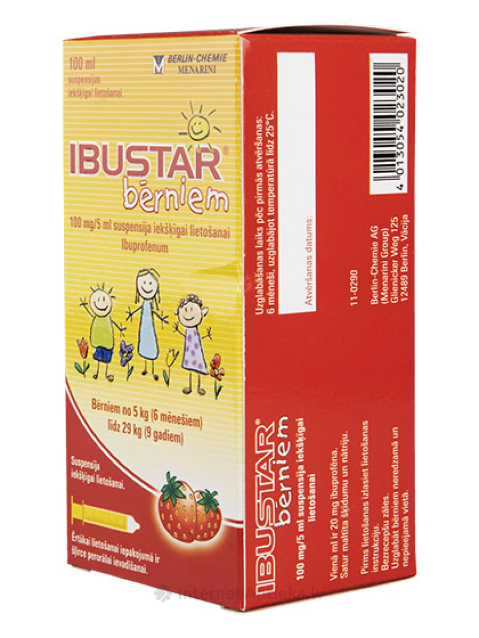 Ibustar suspensioon lastele 100mg/5ml, 100 ml | internetaptieka.lv
