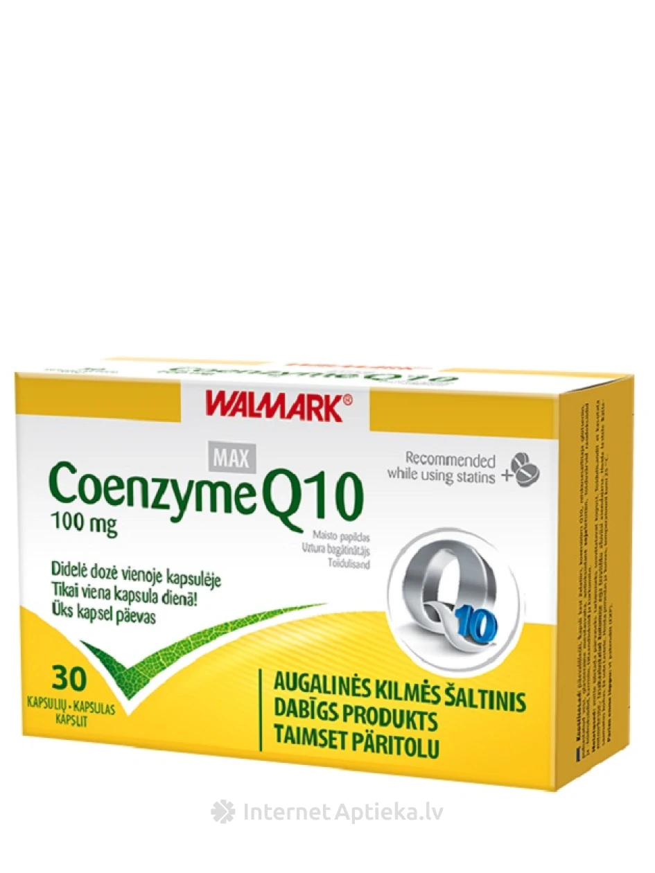 Walmark koensüüm Q10 100 mg, 30 kapslit | internetaptieka.lv
