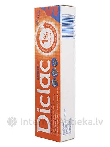Diclac Гель 1%, 50 г | internetaptieka.lv
