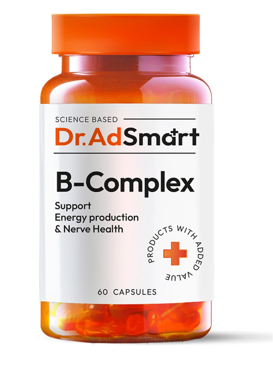 Dr. AD Smart B-complex капсулы, 60 шт. | internetaptieka.lv