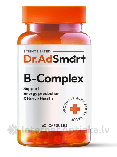 Dr. AD Smart B-complex капсулы, 60 шт. | internetaptieka.lv
