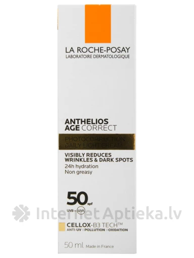 La Roche Posay Anthelios pretnovecošanās sejas aizsargkrēms SPF 50+, 50 ml | internetaptieka.lv