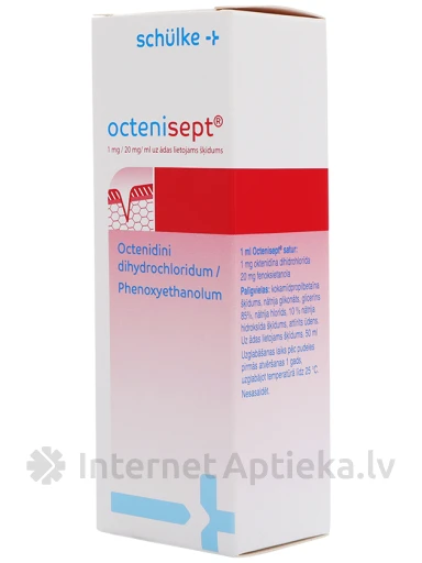 Schülke Octenisept 1mg / 20 mg /ml uz ādas lietojams šķīdums brūču un gļotādas dezinfekcijai, 50 ml | internetaptieka.lv