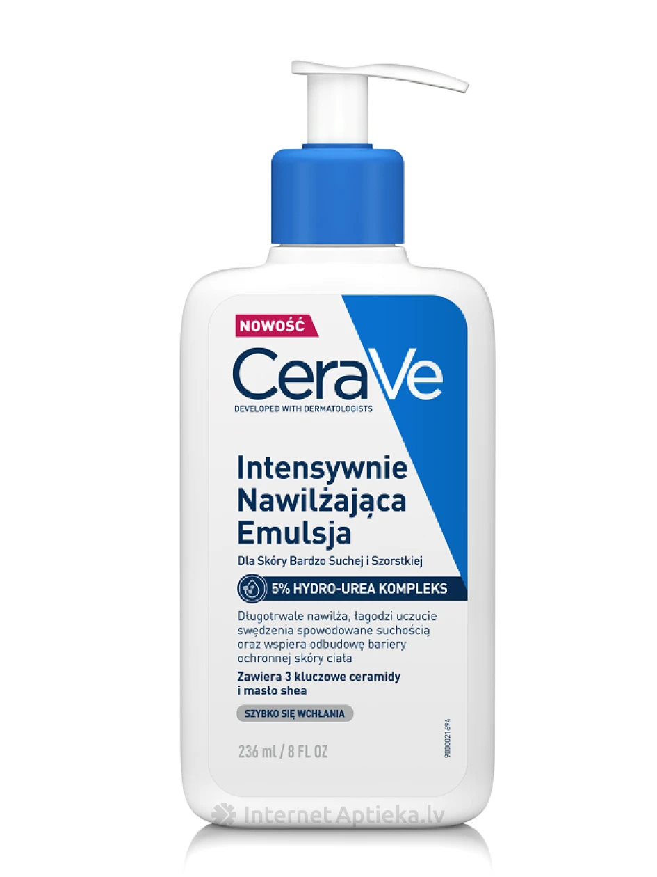 CeraVe intensiivselt niisutav kreem väga kuiva kehanaha hooldamiseks, 236 ml | internetaptieka.lv