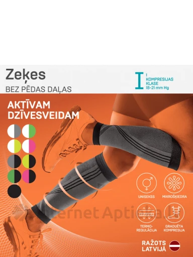 Tonus Elast Kompresijas getras bez pēdas daļas sportam un aktīvam dzīvesveidam Nr.4 (riekstu) | internetaptieka.lv