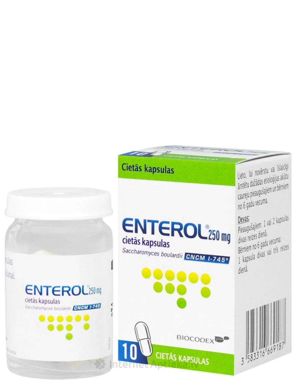 Enterool 250 mg, 10 kapslit | internetaptieka.lv