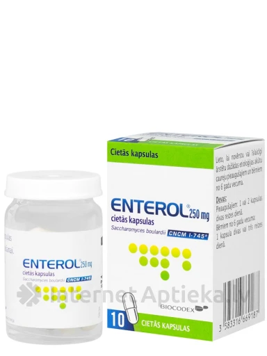 Enterool 250 mg, 10 kapslit | internetaptieka.lv