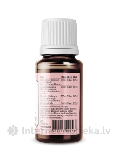 Südametilgad ravimtaimed suukaudne lahus alkoholisisaldus 70%, 25 ml | internetaptieka.lv