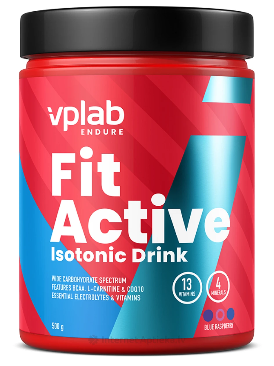 Vplab FitActive Blue Raspberry Pulveris, 500 g | internetaptieka.lv