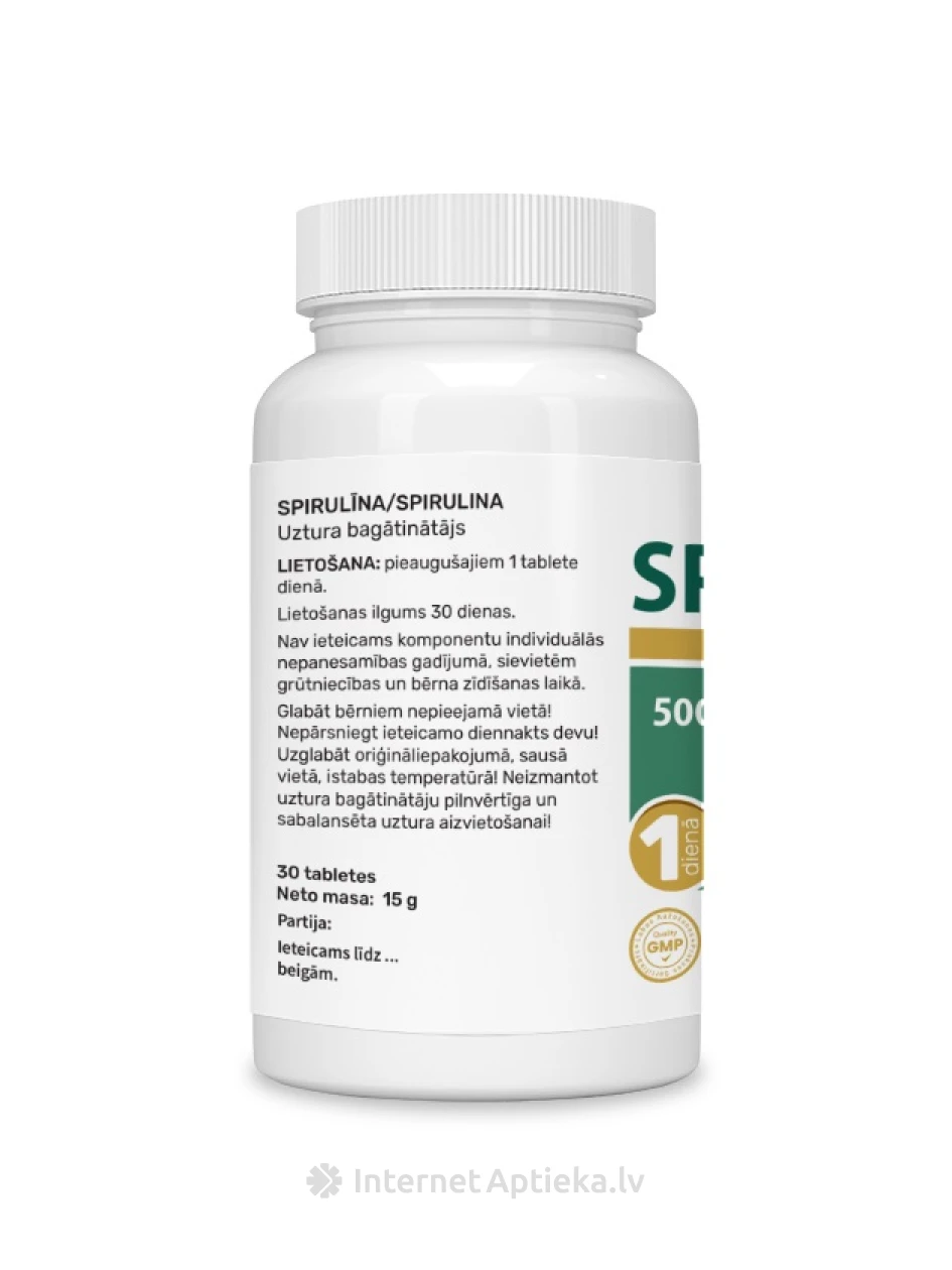 Spirulina tabletid, 30 tk. | internetaptieka.lv