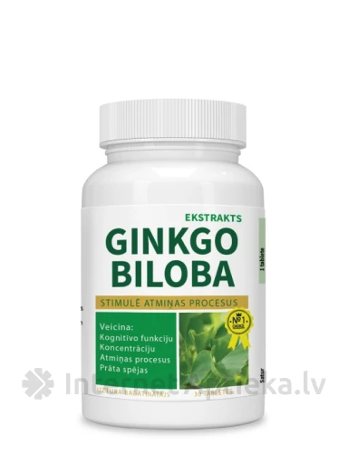 Ginkgo Biloba 500 mg tabletid, 30 tk. | internetaptieka.lv