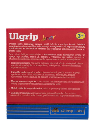 Olimp Labs Ulgrip Junior ar aveņu garšu, 10 paciņas | internetaptieka.lv