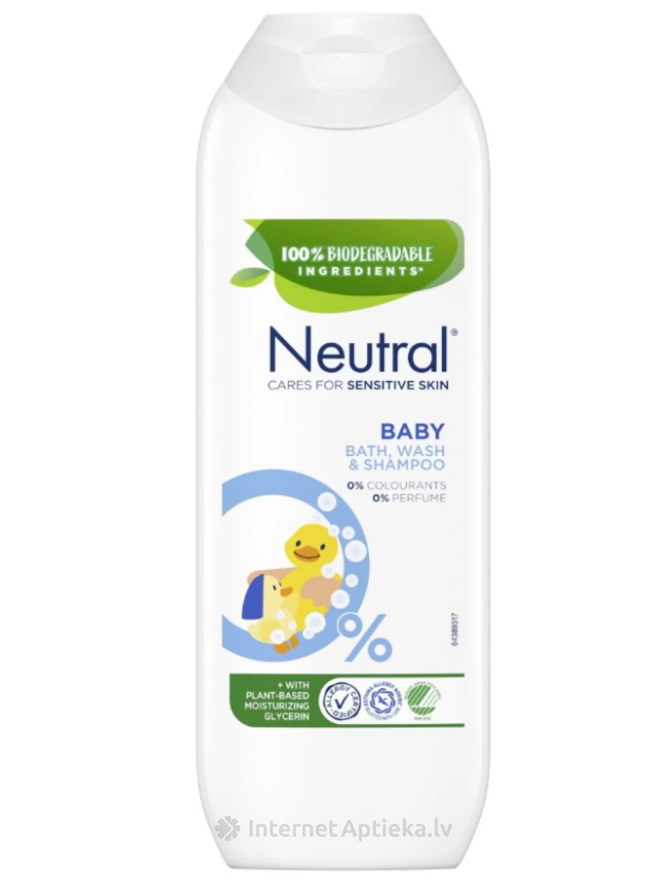 Neutral Baby dušas želeja un šampūns, 250 ml | internetaptieka.lv