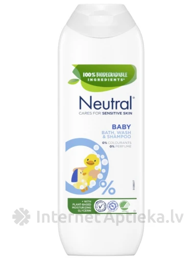 Neutral Baby гель для душа и шампунь, 250 мл | internetaptieka.lv