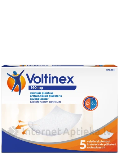 Voltinex 140 mg ārstnieciskais plāksteris, 5 gb. | internetaptieka.lv