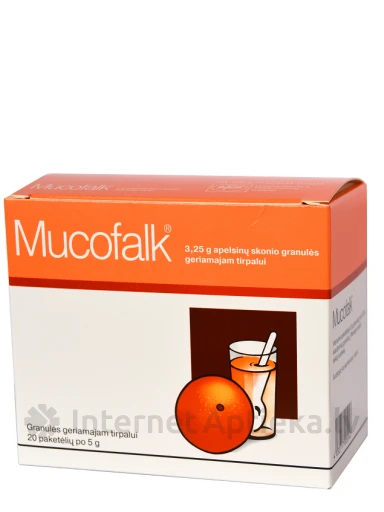 Mucofalk apelsīnu granulas 3.25/5g, 20 gb. | internetaptieka.lv
