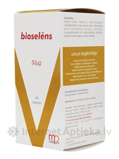 Medpro Bioselēns, 60 tabletes | internetaptieka.lv