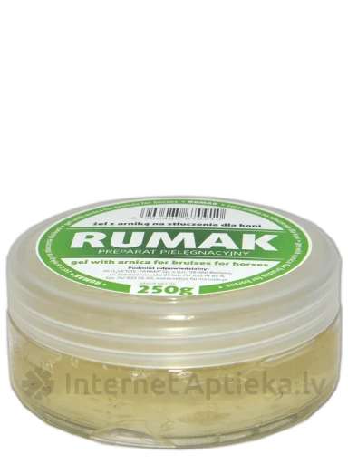 RUMAK гель с арникой от ушибов, растяжений, 250 г | internetaptieka.lv