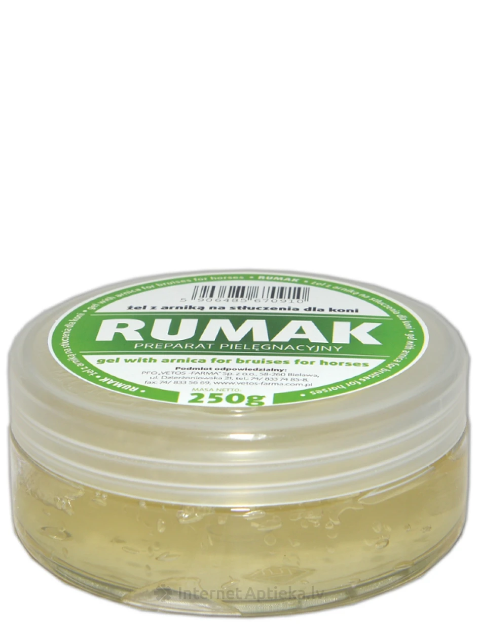 RUMAK gēls ar arniku sasitumiem, saspiedumiem, 250 g | internetaptieka.lv