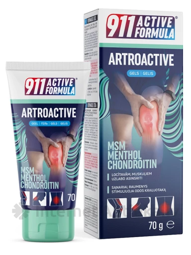 911 active formula Artroactive gels, 70 g | internetaptieka.lv
