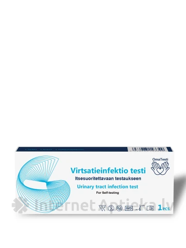 OmaTesti Urīnceļu infekciju tests (urīna analīze), 1 gb. | internetaptieka.lv