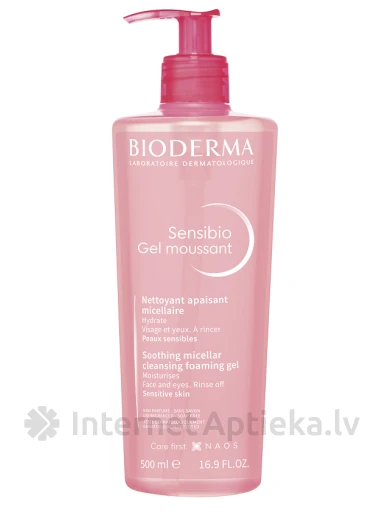 Bioderma Sensibio Gel moussant puhastav vahutav geel tundlikule nahale, 500 ml | internetaptieka.lv