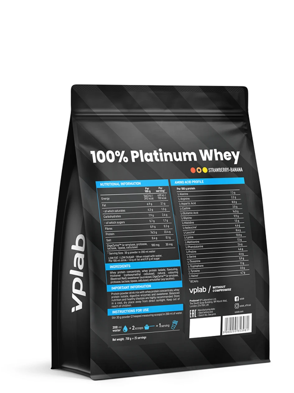 VPLab sūkalu proteīns Strawberry-Banana, 750 g | internetaptieka.lv